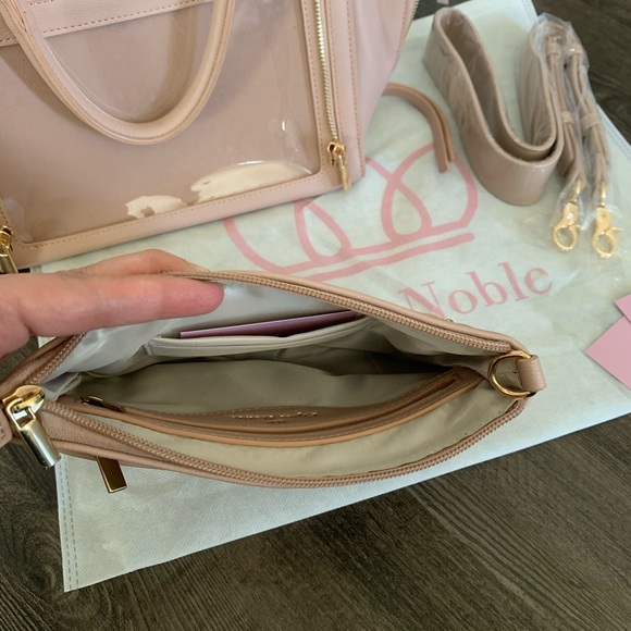 NIP Piper Noble Display Bag Charlotte Satchel in Blush - Picture 10 of 11